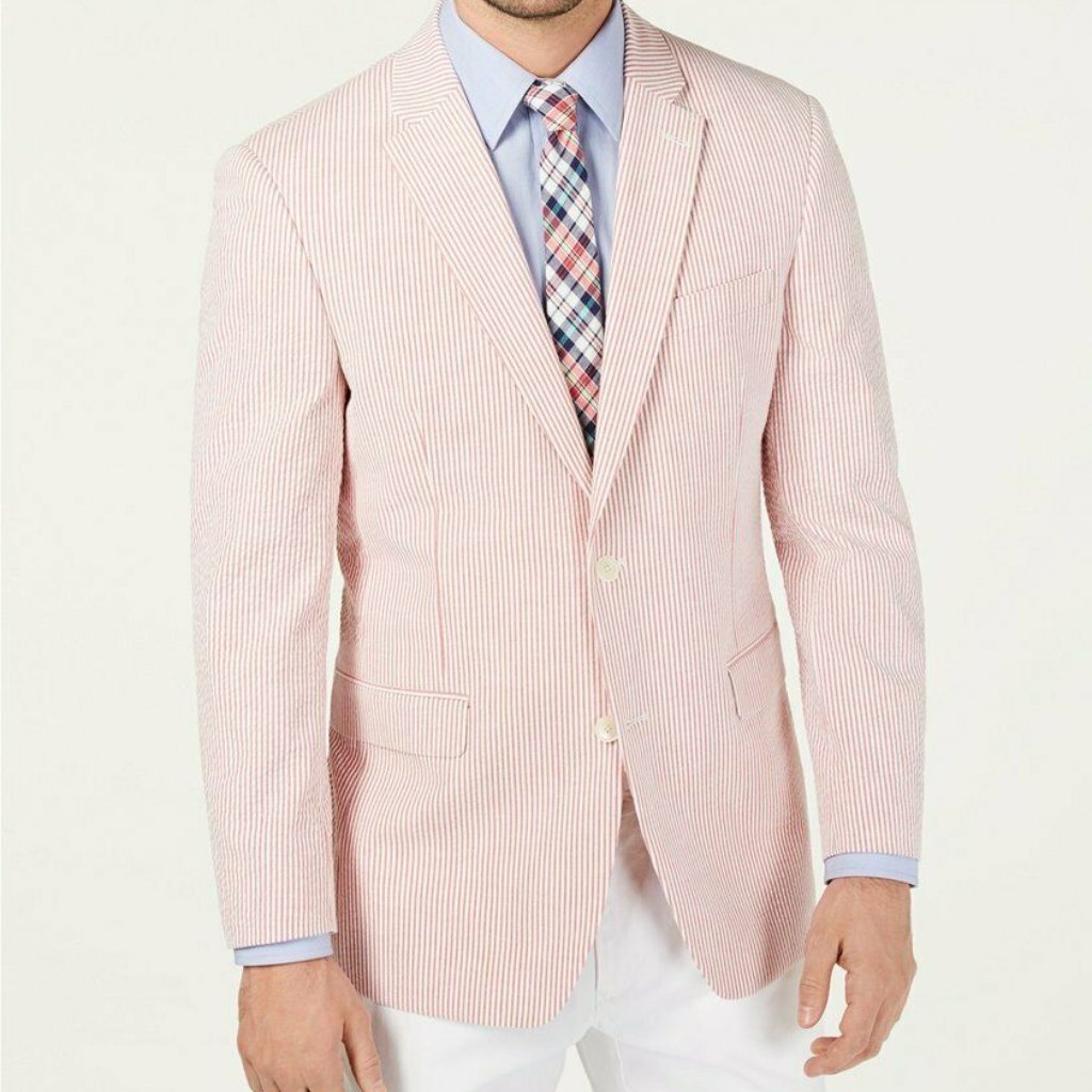 Th Flex Stretch Seersucker Stripe Sport Coat